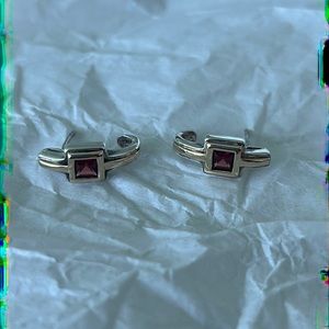 Silver with Gold Plating Earrings